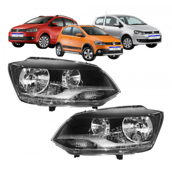 Par Farol Vw Fox Crossfox Spacefox 2010 2011 2012 2013 2014