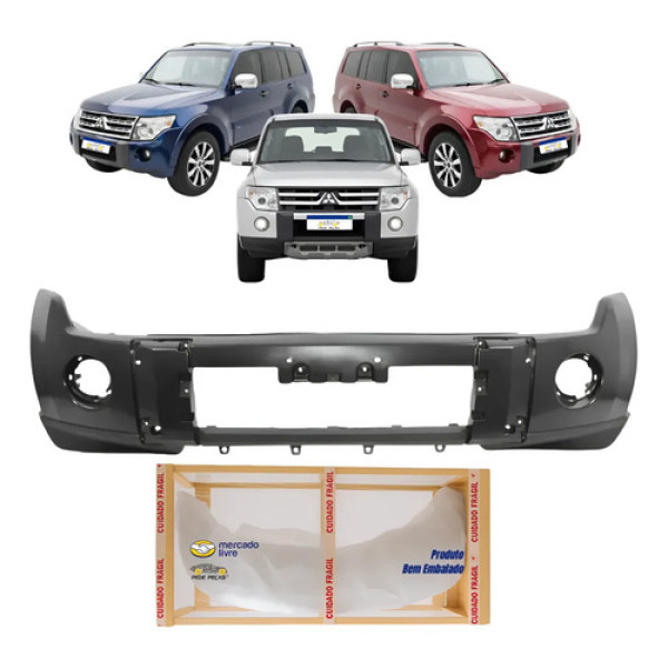 Parachoque Dianteiro Mitsubishi Pajero Hpe Full 2008 A 2011 Preto