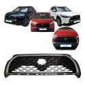 Grade Radiador Preta Moldura Cinza Corolla Cross 2022 A 2024