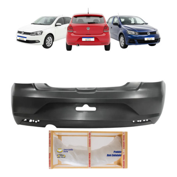 Parachoque Traseiro Volkswagen Gol G7 2016 2017 2018
