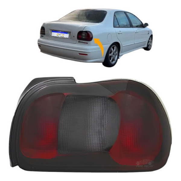 Lanterna Fiat Marea Fume 1998 1999 2000 2001 Novo Ld Direito/passageiro Vermelho/fumê