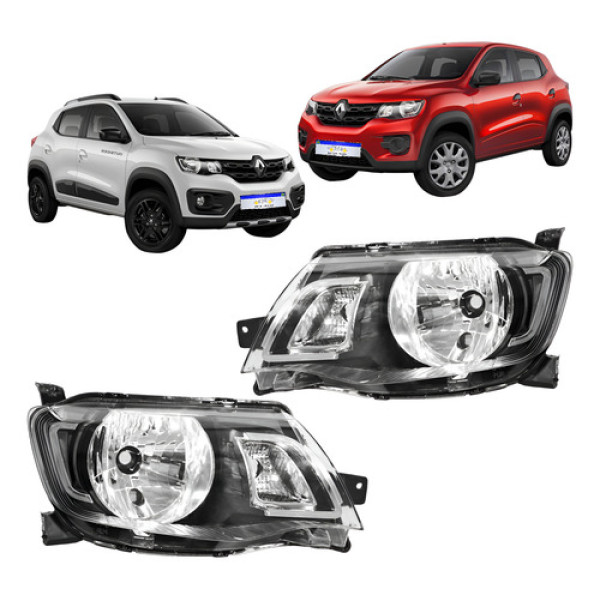 Par Farol Renault Kwid 2017 2018 2019 2020 2021 Novo   Direito