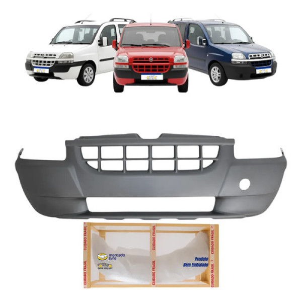 Parachoque Fiat Doblo Fire Ex 2002 2003 04 05 06 A 2009 Novo Preto Texturizado