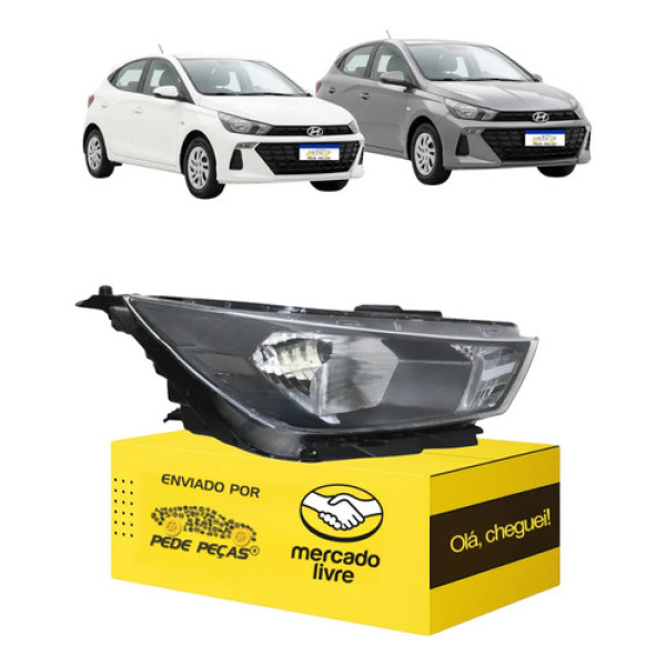 Sinaleira Farol Hb20 2024 25 2026 Elétrico L.d Novo Direito/passageiro