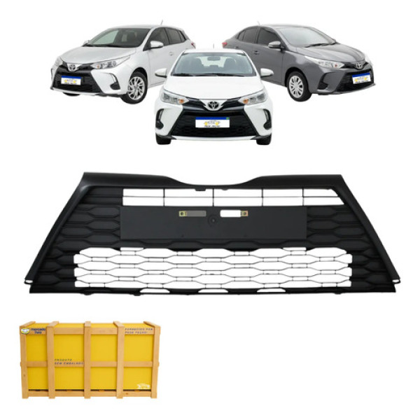 Grade Central Toyota Yaris Xl Xs 2023 2024 2025 Hatch Sedan Preto Fosco