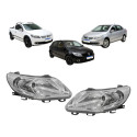 Farol Vw Gol Voyage Saveiro 2009 A 2012 Par Foco Simples Ambos Lados
