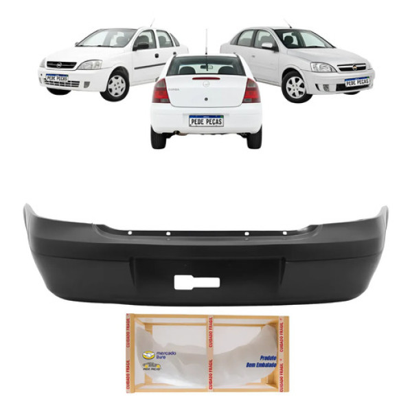 Parachoque Traseiro Chevrolet Corsa Sedan 2003 04 05 A 2012