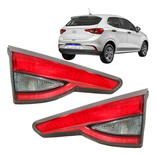 Par Lanterna Fiat Argo 2017 2018 2019 2020 2021 A 2024 Fumê  Ambos Lados Fumê