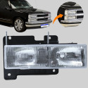 Farol Gm Silverado Foco Duplo 1993 94 95 96 97 98 A 2001 Ld
