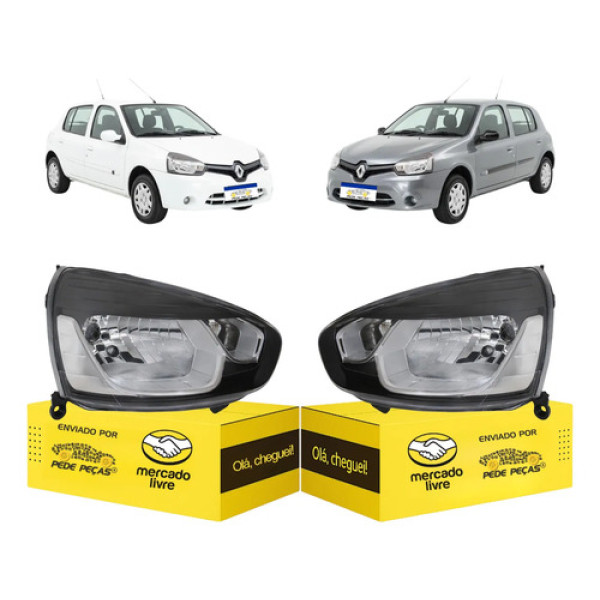 Par Farol Renault Clio 2013 2014 2015 2016 Novo Ambos Lados