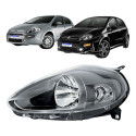 Farol Fiat Punto Mascara Cinza 2013 A 2017 Novo