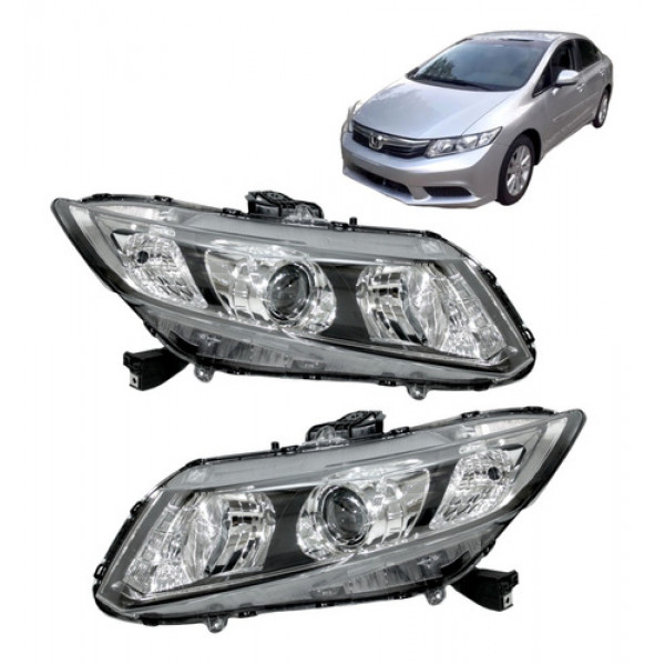 Farol Honda Civic 2012 2013 2014 2015 2016 Dianteiro Novo