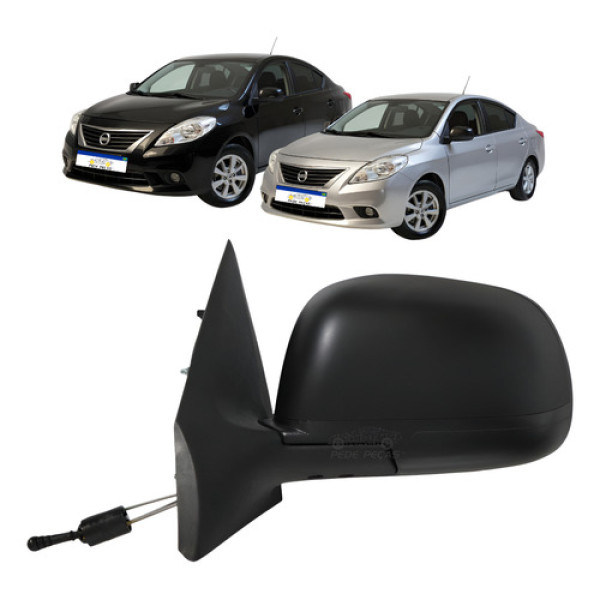 Retrovisor Nissan Versa 2012 2013 2014 Manual C/controle 