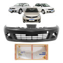Parachoque Dianteiro Nissan Tiida 2008 09 10 11 12 2013 Novo Preto Liso Para Pintura