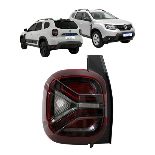 Lanterna Traseira Esquerda Duster 2024 2025 2026 Led Esquerdo/motorista Vermelho