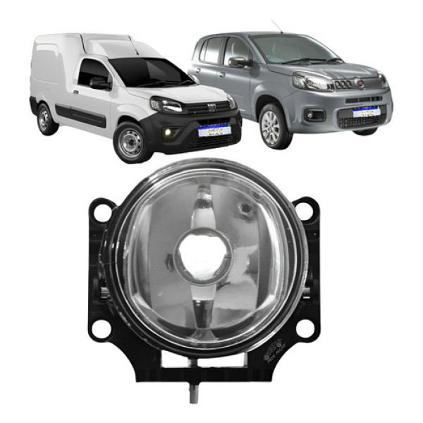 Farol Milha Fiat Uno Fiorino 2010 2011 2012 A 2021 Direito Cristal