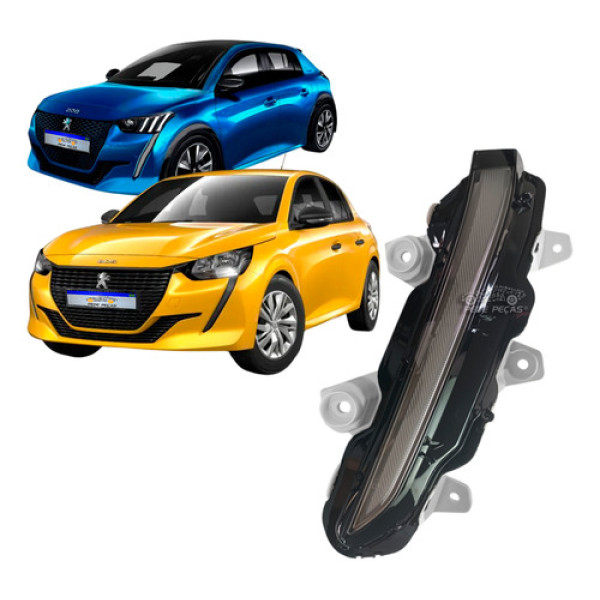 Farol Milha Peugeot 208 Led Drl 2020 2021 2022 2023 2024 Le