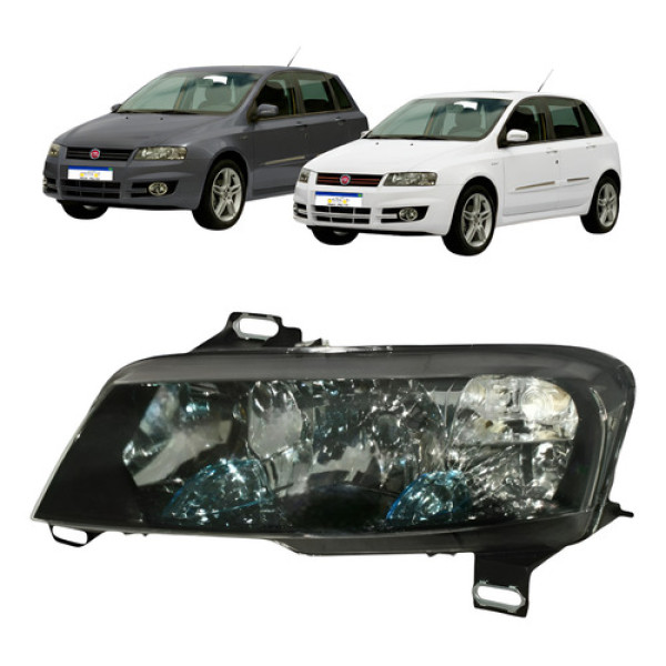 Farol Stilo 2008 2009 2010 2011 Sporting Plug Quadrado L.e Esquerdo/motorista