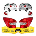 Par Sinaleira Traseira Ford Ka Hatch S Se 2015 A 2018 Novo Ambos Lados Vermelho