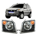 Farol Ford Ecosport 2003 2004 2005 2006 2007 Máscara Negra