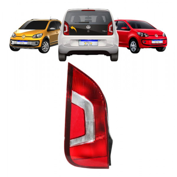 Lanterna Traseira Volkswagen Up 2014 2015 2016 2017 Nova Le  Esquerdo/motorista Vermelho
