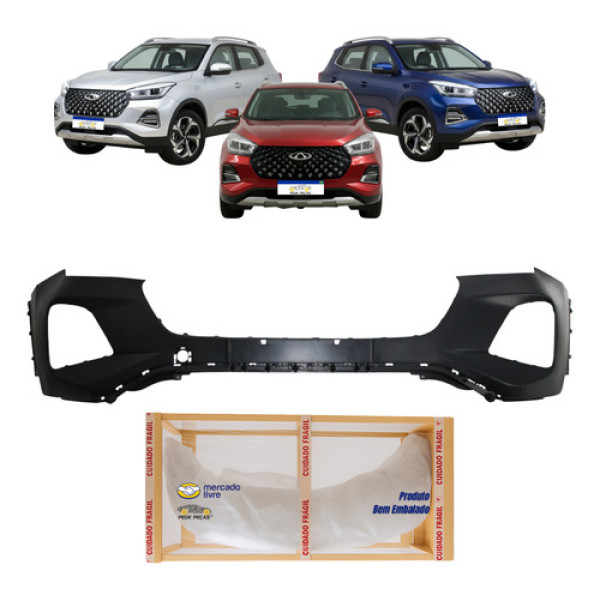 Parachoque Chery Tiggo 5x 2023 2024 2025 2026 Preto