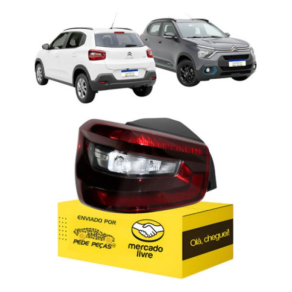 Lanterna Sinaleira Citroen C3 2022 2023 2024 2025 2026 L.e Esquerdo/motorista Vermelho