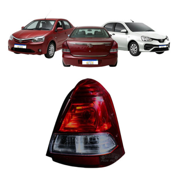 Lanterna Toyota Etios Sedan 2013 2014 2015 2016 A 2018 Fume