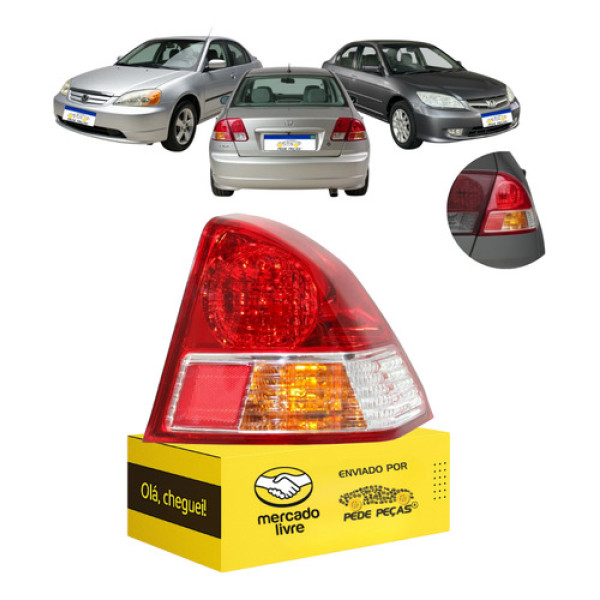 Lanterna Traseira Honda Civic 2003 2004 2005 2006 Nova