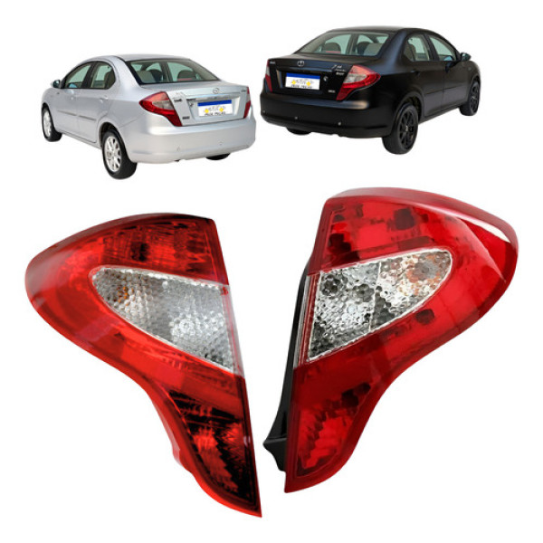Par Lanterna Sinaleira Traseira Jac J3 Sedan 2012 2013 Novo
