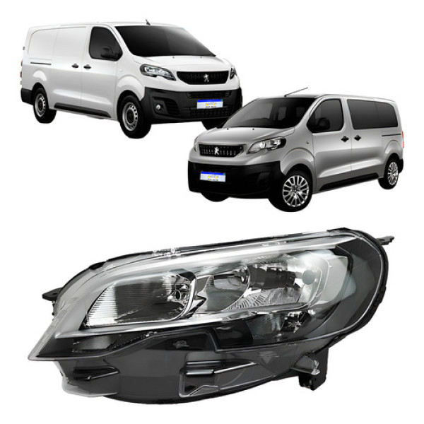 Farol Peugeot Expert 2018 2019 2020 2021 2022 A 2024 Novo Le Esquerdo/motorista
