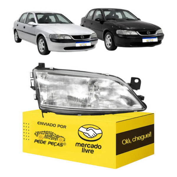 Farol Chevrolet Vectra 1996 1997 1998 Novo Vidro