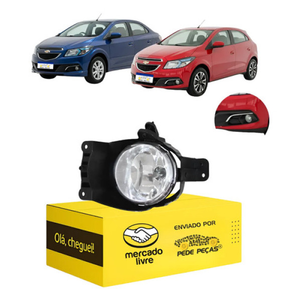 Farol Milha Cibié Gm Onix Prisma 2012 13 14 15 16 A 2019 L.e Cristal