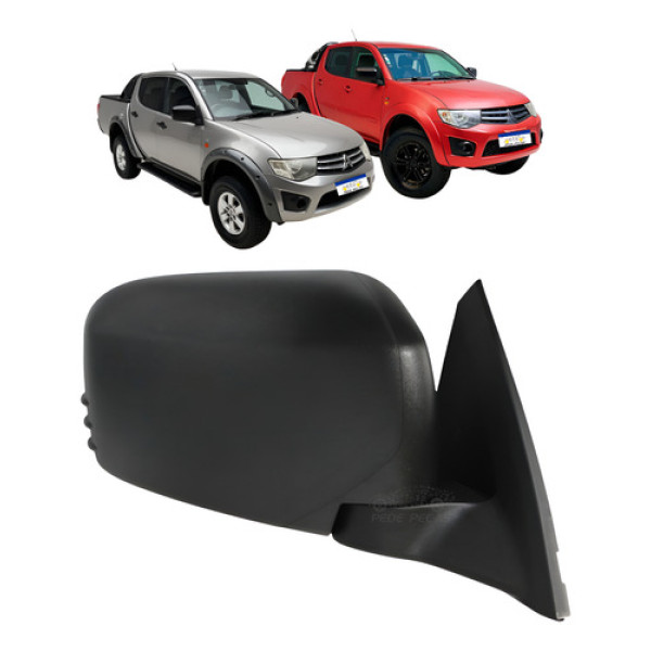 Retrovisor Ld Mitsubishi Triton 2009 A 2017 S/pisca Manual Direito