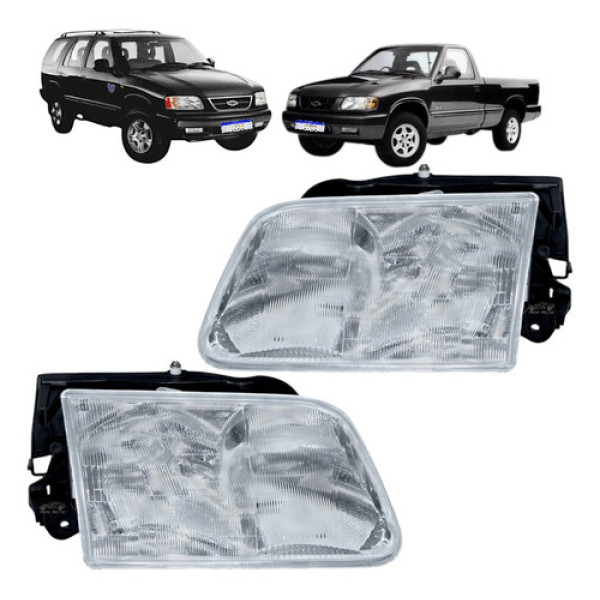 Par Farol S10 Blazer Std Dlx Executive 1995 A 2000 Cromado