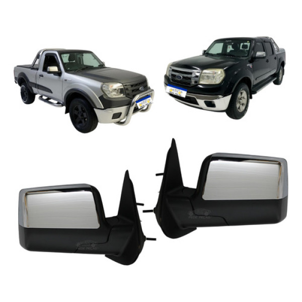 Par Retrovisor Manual Ford Ranger 2009 A 2012 Xlt Xl Xls