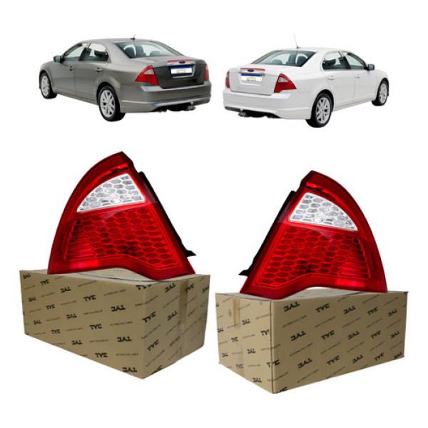 Par Lanterna Sinaleira Fusion 2009 2010 2011 2012 Sel Awd Ambos Lados Vermelho