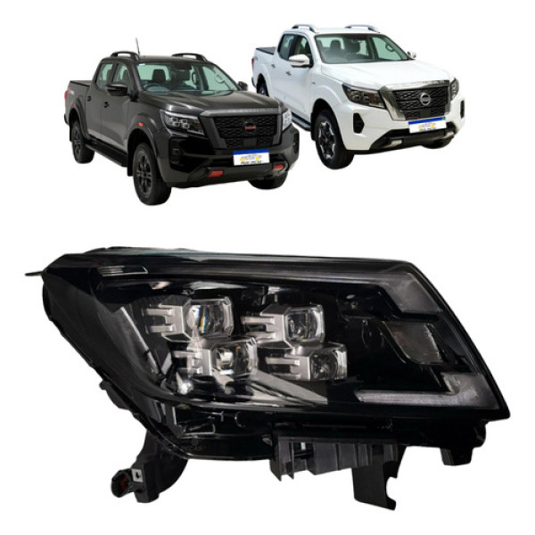 Farol Nissan Frontier 2023 2024 2025 Foco Duplo C/ Projetor