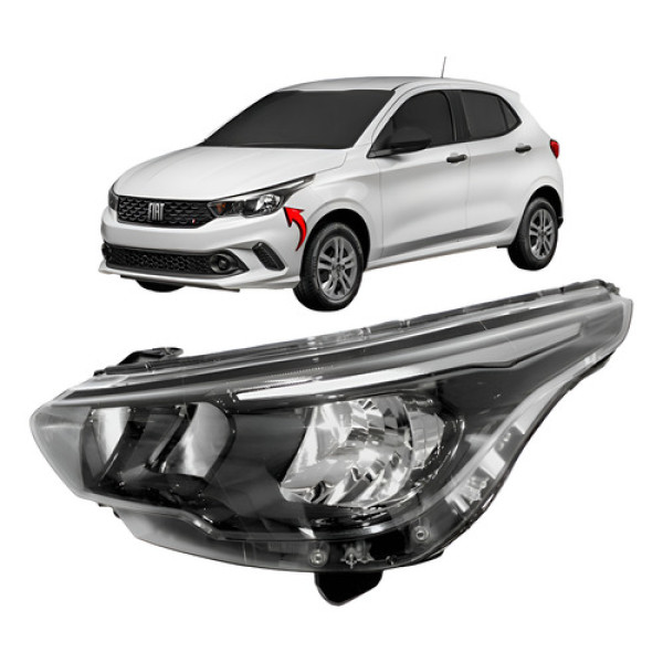 Farol Fiat Argo Cronos 2017 2018 2019 2020 2021 22 23 24 L.e Esquerdo Farol Fiat Argo Cronos 2017 2018 2019 2020 2021 22 23 24 L.e Esquerdo