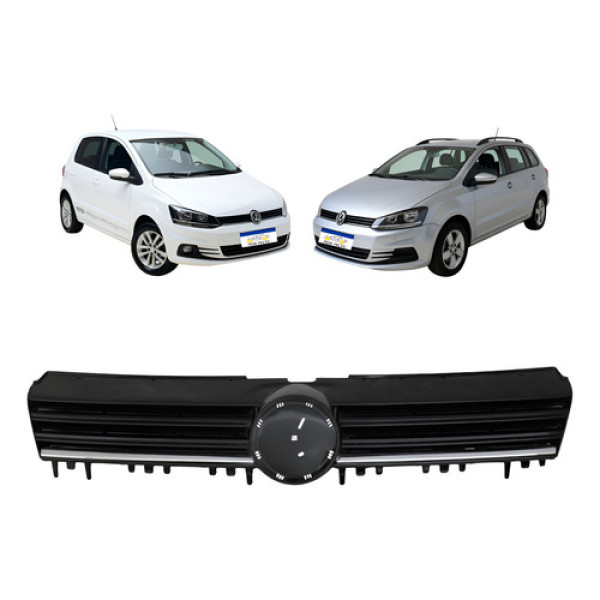 Grade Radiador Vw Fox 2015 A 2022 Spacefox 2015 A 2019 Black