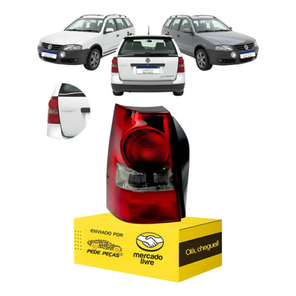 Lanterna Sinaleira Vw Parati G4 Fumê 2006 2007 A 2013 Ld Direito/passageiro Vermelho
