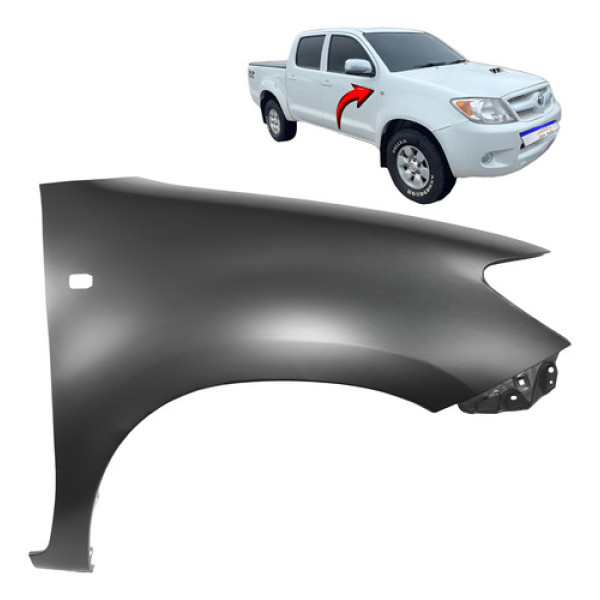 Paralama Toyota Hilux 2006 2007 2008 2009 2010 2011 Novo L.d Direito Preto