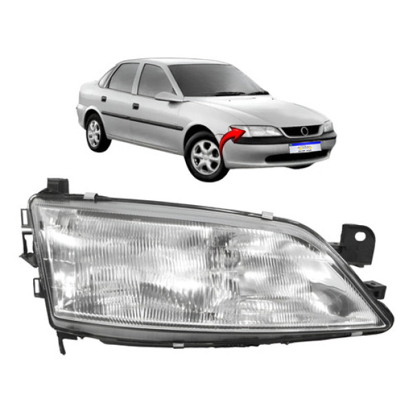 Farol Chevrolet Vectra 1996 1997 1998 Dianteiro Novo L.d Direito Farol Chevrolet Vectra 1996 1997 1998 Dianteiro Novo L.d Direito