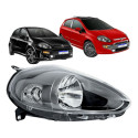 Farol Fiat Punto 2013 2014 2015 2016 2017 Mascara Cinza