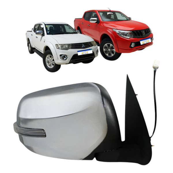 Retrovisor Ld Mitsubishi Triton 2017 A 2021 Elétrico C/pisca Direito