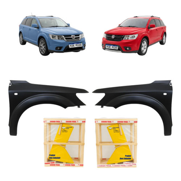 Par Paralama Fiat Freemont 2011 2012 2013 14 2015 Novo