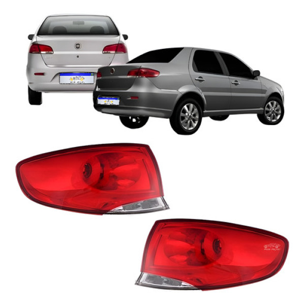 Par Lanterna Fiat Siena 2008 2009 2010 2011 2012 A 2016 Nova