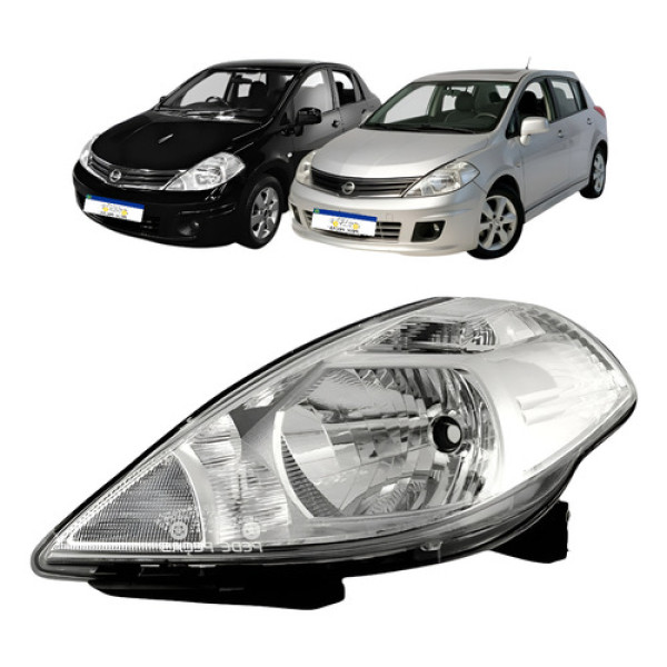 Farol Esquerdo Nissan Tiida 2008 2009 2010 2011 A 2013 S Sl Esquerdo/motorista