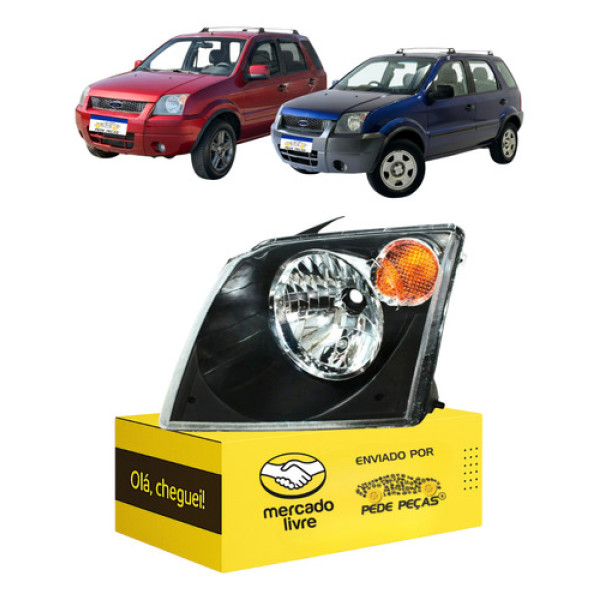 Farol Ford Ecosport 2003 2004 2005 2006 2007 Novo L.e Esquerdo