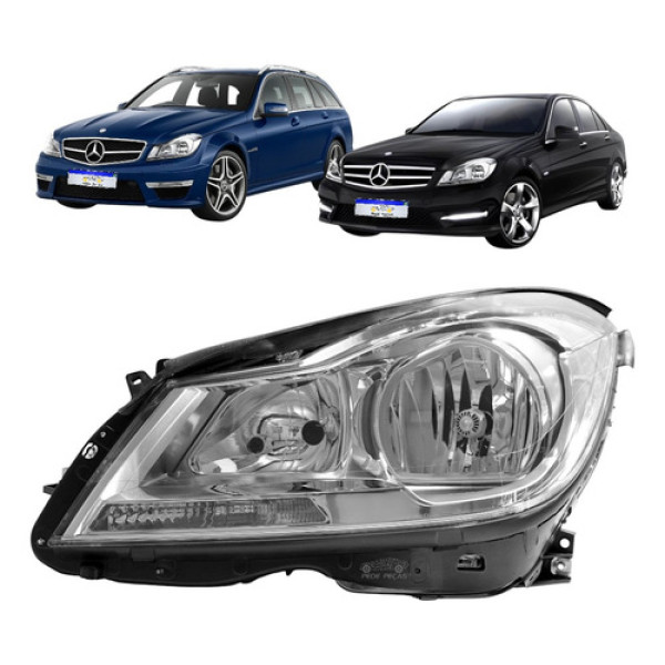 Farol Mercedes Classe C180 C200 C250 2012 2013 2014 Le